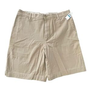 Izod Men's Tan Flat Front Shorts